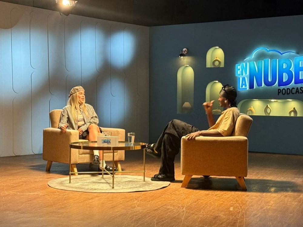 Entrevista en el set de En la Nube